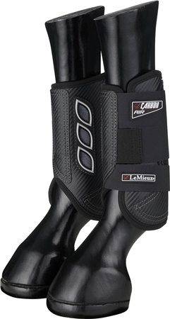 LeMieux Carbon Air XC Boots Black Front 1